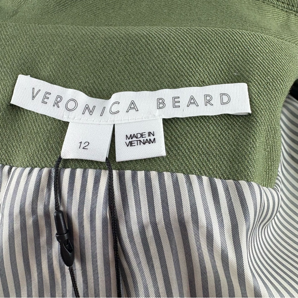 Veronica Beard Army Green "Sevi" single-breasted dickey jacket NWT 12 - Picture 12 of 14